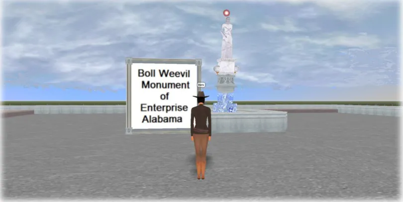 Figure 3.8.  Image of the virtual scene associated with VIBE 1 Virtual Vignette 1C:  The 