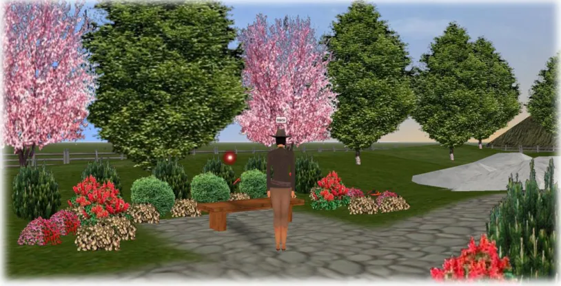 Figure 3.12.  Image of the virtual scene associated with VIBE 2 Virtual Vignette 2A:  