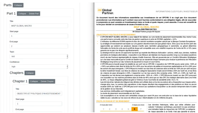 Figure 2: Screenshot of the annotation tool developed internally.
