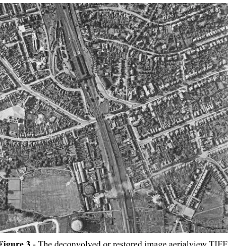 Figure 3 - The deconvolved or restored image aerialview.TIFF 