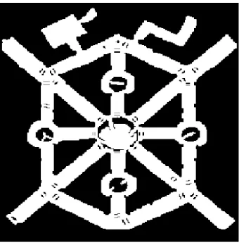 Figure 4.2: Diﬀerent grid types. Left: The Cardinal grid. Right: The Octile grid