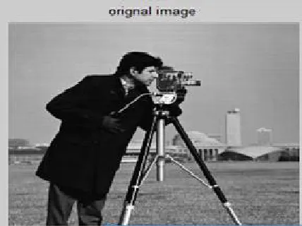 Figure 4.1 Original image Cameraman.tif 