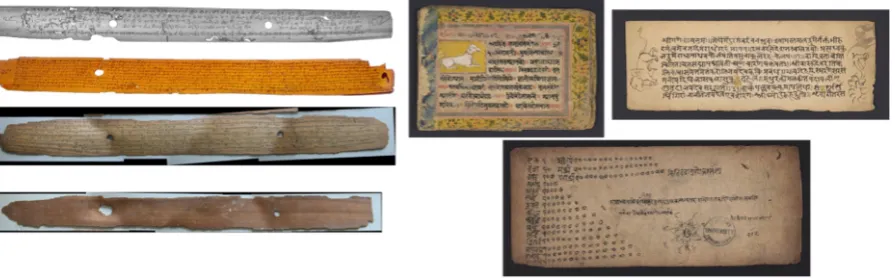 Figure 2: The irregularity of text layouts in Palm leaf manuscripts.