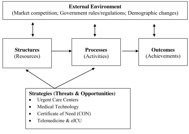 Figure 1: A Conceptual Model of Quality Assurance for Rural Hospitals Structures 