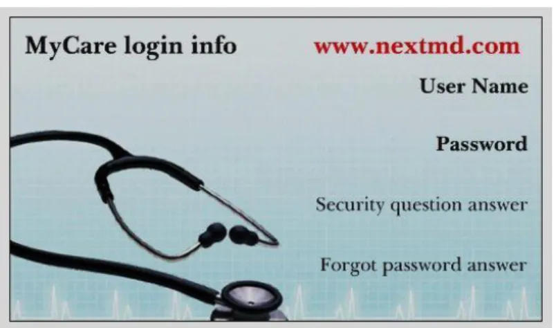 Figure 3 VistaPrint Wallet Card 