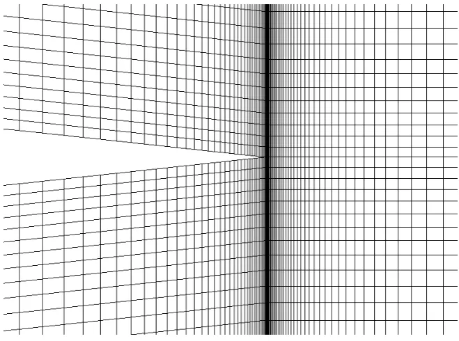 Figure 1: C-mesh type around NACA 64A010