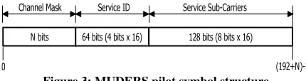 Figure 3: MUDERS pilot symbol structure 