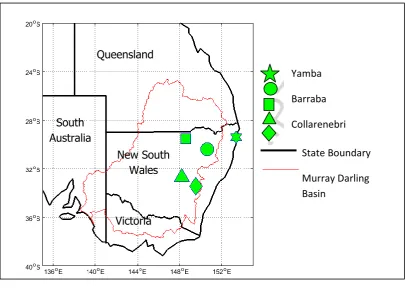 Fig. 3ACCEPTED MANUSCRIPT Location of study sites in eastern New South Wales (NSW).  