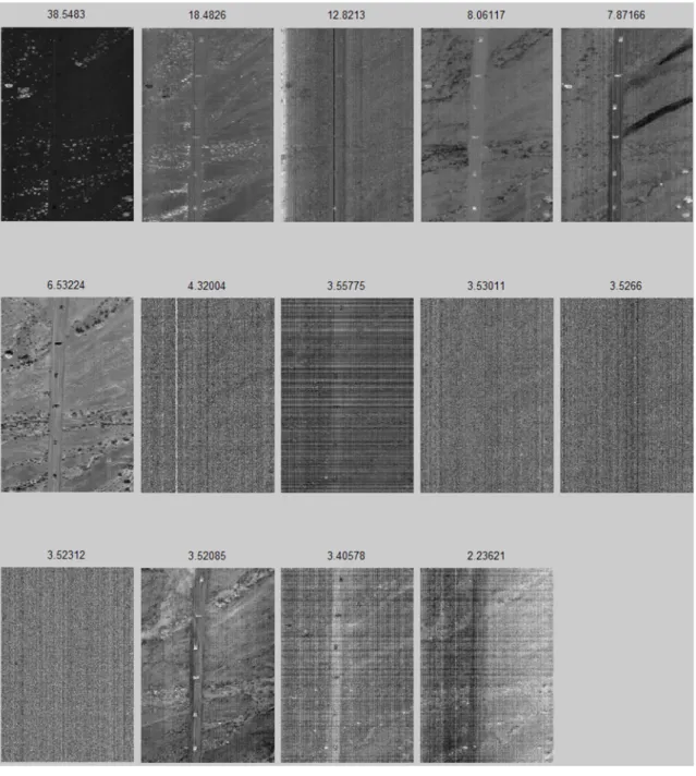 Figure 2-20.  ARES 1D: Abundance Maps from ICs Sorted by Kurtosis Value   Using Secondary Refinement 