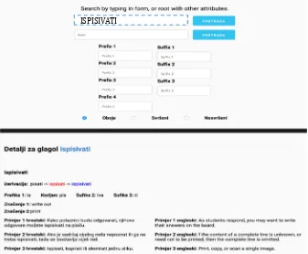 Figure 7. Representation of tables and their data in the database 