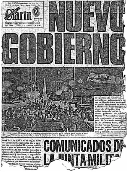 Figure 1. Front page published on March 24, 1976. 