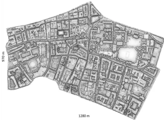 Figure 5. DSM of the study area generated herein 365 