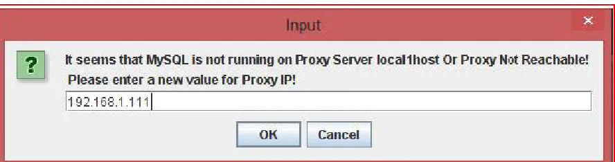 Fig 1. Input To Proxy Server  