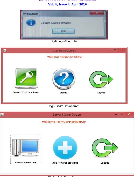 Fig 8.Admin Home Screen 