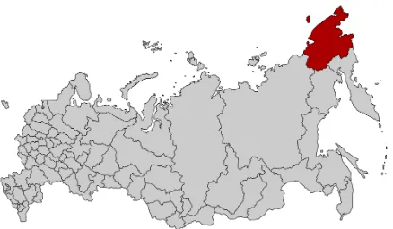 Figure 1: Location of Chukchi-speaking area within the Russian Federation
