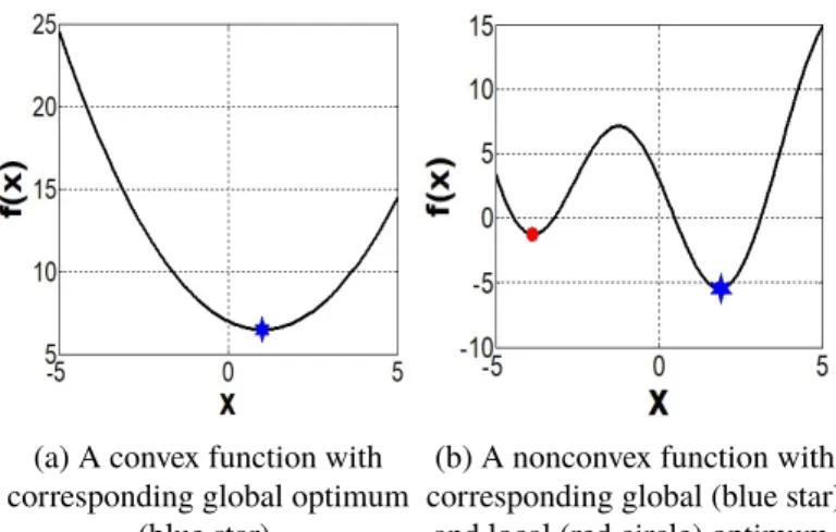 Figure 1.3. Global and local optimum illustration.