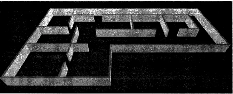 Figure 5.3: Area2, the second experimental mopping environment, a regular indoor office area with different sized rooms and corridors