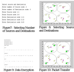 Figure 8: Selecting Source  and Destinations 