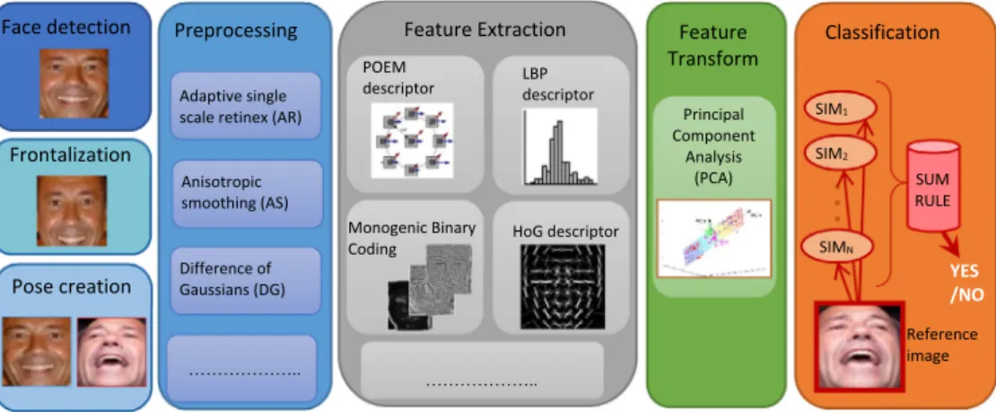 Figure 1 Schema of the proposed face recognition ensemble.