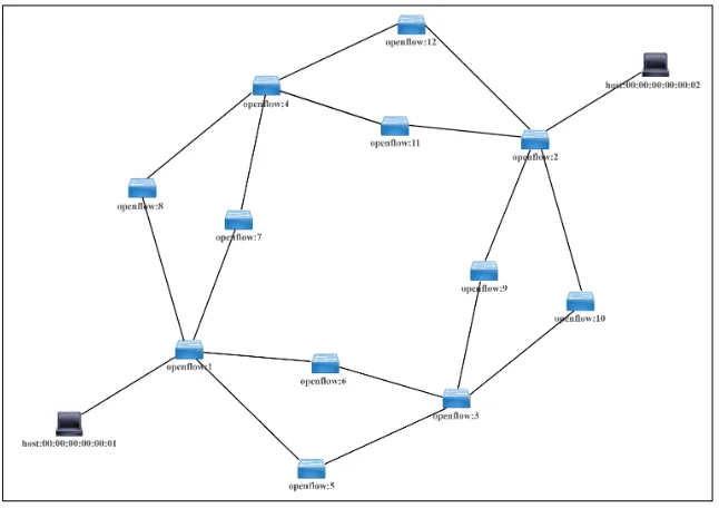 Figure 8: OpenDaylight SDN Infrastructure Topology