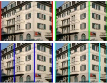 Fig. 7. The process of generating multiple-plane 3D building layout candidates by adding more vertical lines into the existing models.