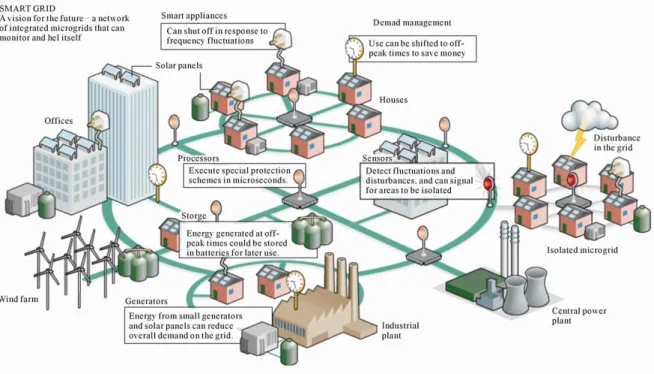 Figure 1 Smart-Grid Network [1] 
