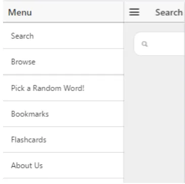 Figure 4: Side menus