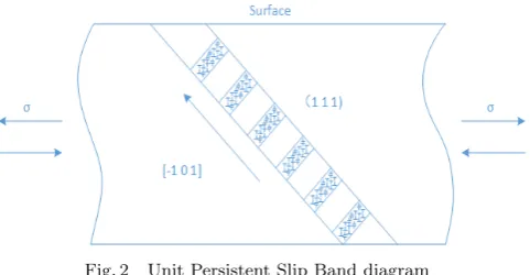 Fig. 2Unit Persistent Slip Band diagram