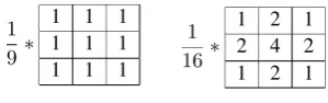 Figure 1: Smoothing windows