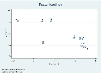 Figure 1: Factor Loadings of the LOC Variables