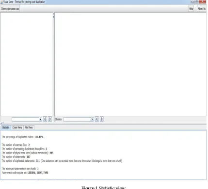 Figure 1 Statistic view  