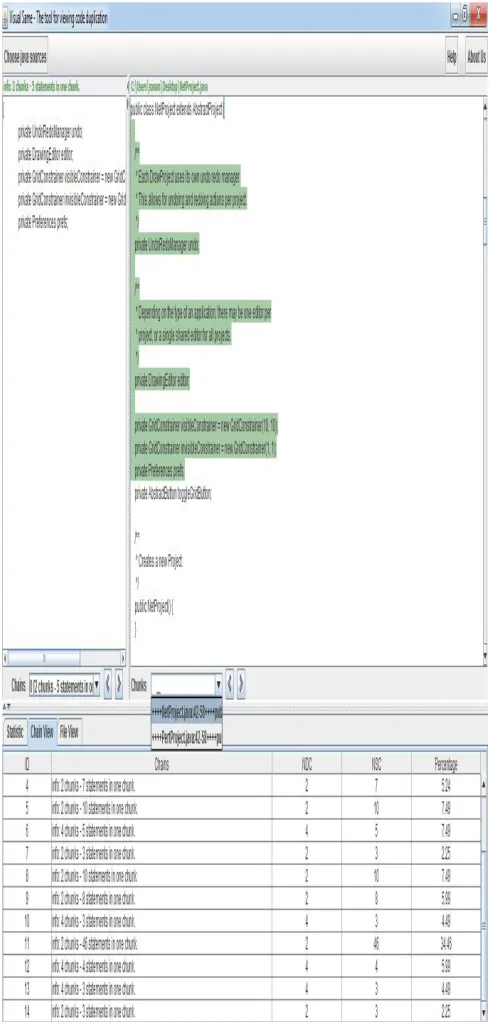 Figure 2 Chain View  