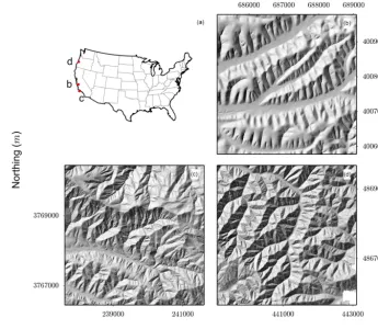 Figure 2. (a)Zone 10 Map showing the location of each of the study sites within the USA