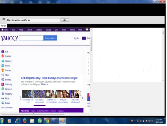 Fig 2 Screenshot of web crawler page   