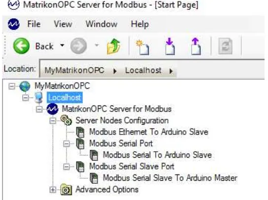 Figure 2.5: MatrikonOPC Server for Modbus (Matrikon 2016) 