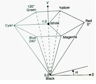 Figure 1.1 HSV Color Model   