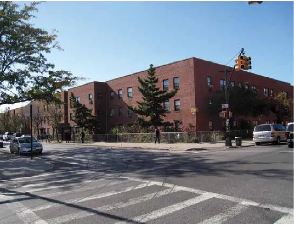 FIGURE 5.3  Hope Gardens in 2010 This development involved a 14 stories building for the elderly. The previous plan,  which had envisioned the construction of a massive high-rise structure in this site was  heavily contested and subsequently rejected by th