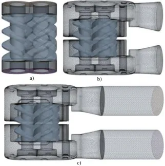 Figure 9 Variations of the port geometry used in calculation 