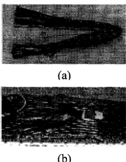 Figure 2.6 - CFRP Anchor (a) before Installation & (b) after Installation (Kim, 2006) 