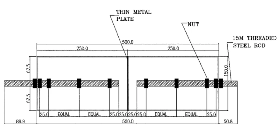 Figure 3.6 - Top View of Form (All Dimensions in mm) 