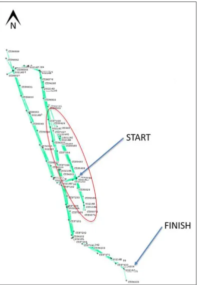Figure 4-1 Survey Network in CompNet 