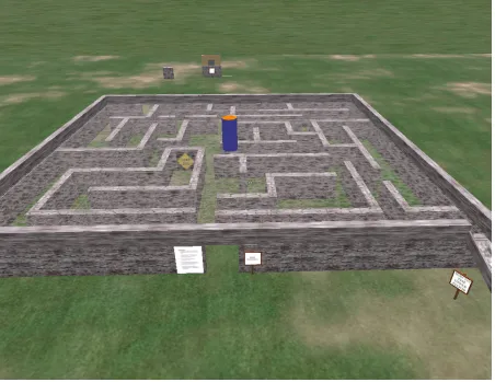 Figure 3.1: Here we see a picture of experimental maze from the front