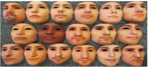 Figure 1: 17 hard resin masks from 3DMAD 