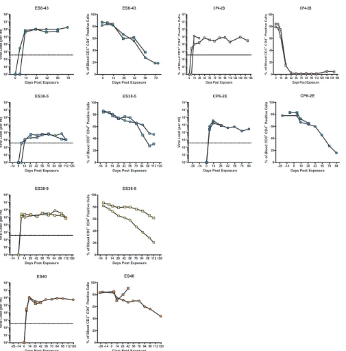 FIG 4 In vivo replication and pathogenesis of HIV isolates from ES and CPs. BLT humanized mice were exposed to HIV-1 isolates that were cultured from eitherES or CPs