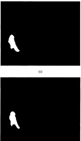 Fig. 9. (a)-(d) Motion detection results by our Algorithm.