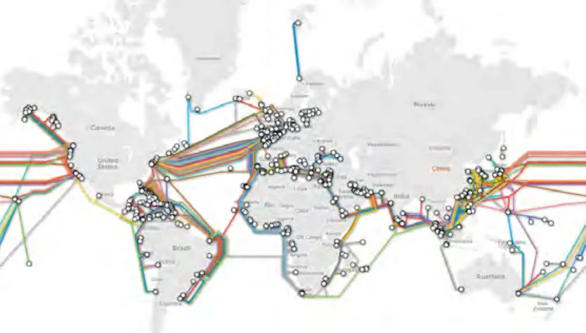Figure 1: Global Submarine Cable Map.