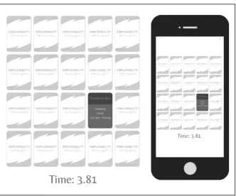 Figure 1. Employability Memory Game Desktop and Mobile User Interface 