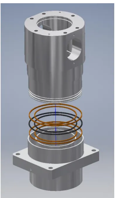 Figure 23 – Exploded View of pneumatic clamp 
