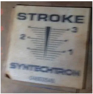 Figure 3-8 Vibration Stroke indicator on feeder 