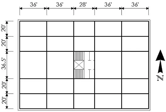 Figure 1: Building Dimensions (Profile View) 